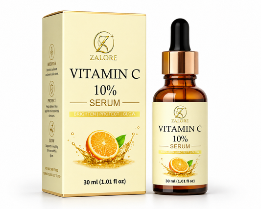 ZALORE™ Vitamin C 10% Radiance Serum | Brightening & Glow Boost Care | 30ml
