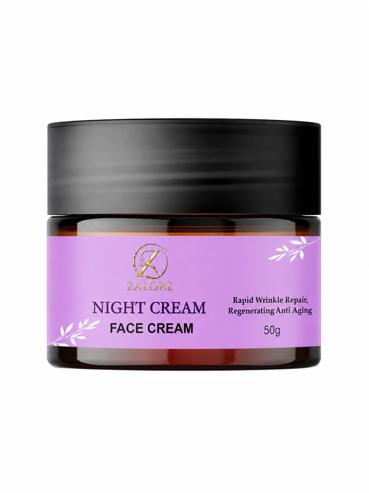 ZALORE™ Overnight Renewal Night Cream | Deep Hydration & Skin Nourishment | 50g