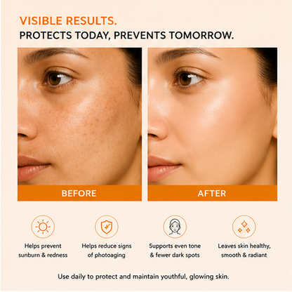 ZALORE SPF 30 PA+++ Face Cream with UV Protection, Lightweight Daily Moisturizer for Sun Protection, Hydrating Non-Greasy Face Cream for All Skin Types, 50g