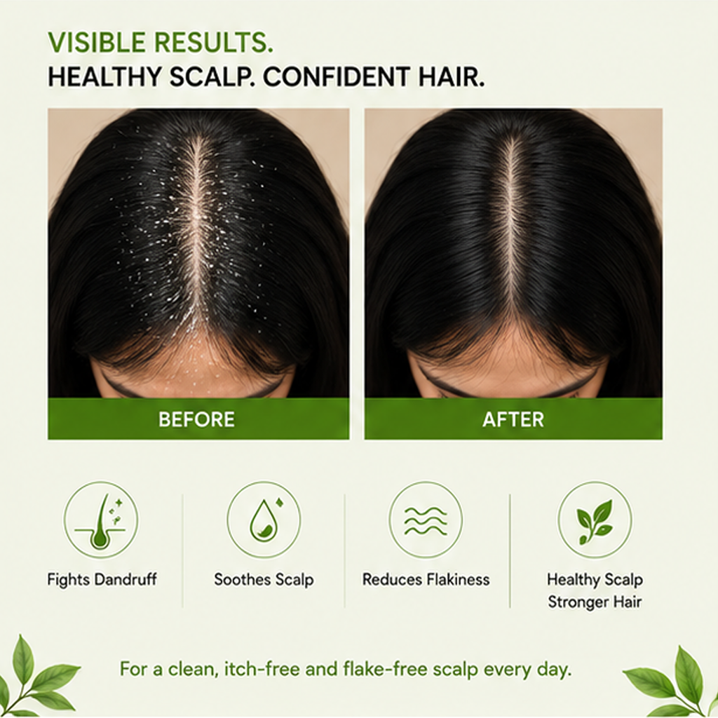 ZALORE Anti Dandruff Shampoo for Itchy Flaky Scalp Helps Remove Visible Flakes Cleanses Hair and Scalp Supports Healthy Looking Hair Suitable for All Hair Types 200 ml
