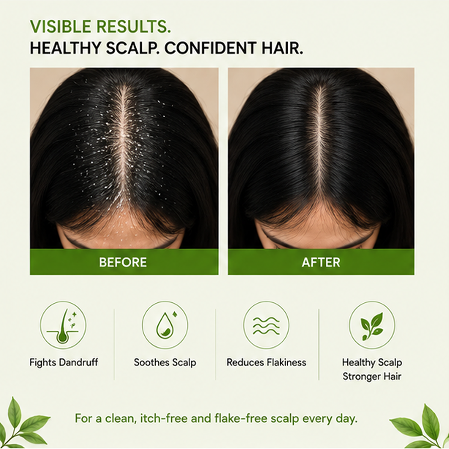 ZALORE Anti Dandruff Shampoo for Itchy Flaky Scalp Helps Remove Visible Flakes Cleanses Hair and Scalp Supports Healthy Looking Hair Suitable for All Hair Types 200 ml