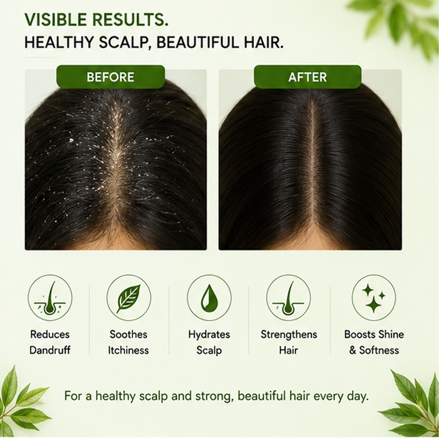 zalore™ anti-dandruff conditioner | scalp care & hair nourishment | 200ml