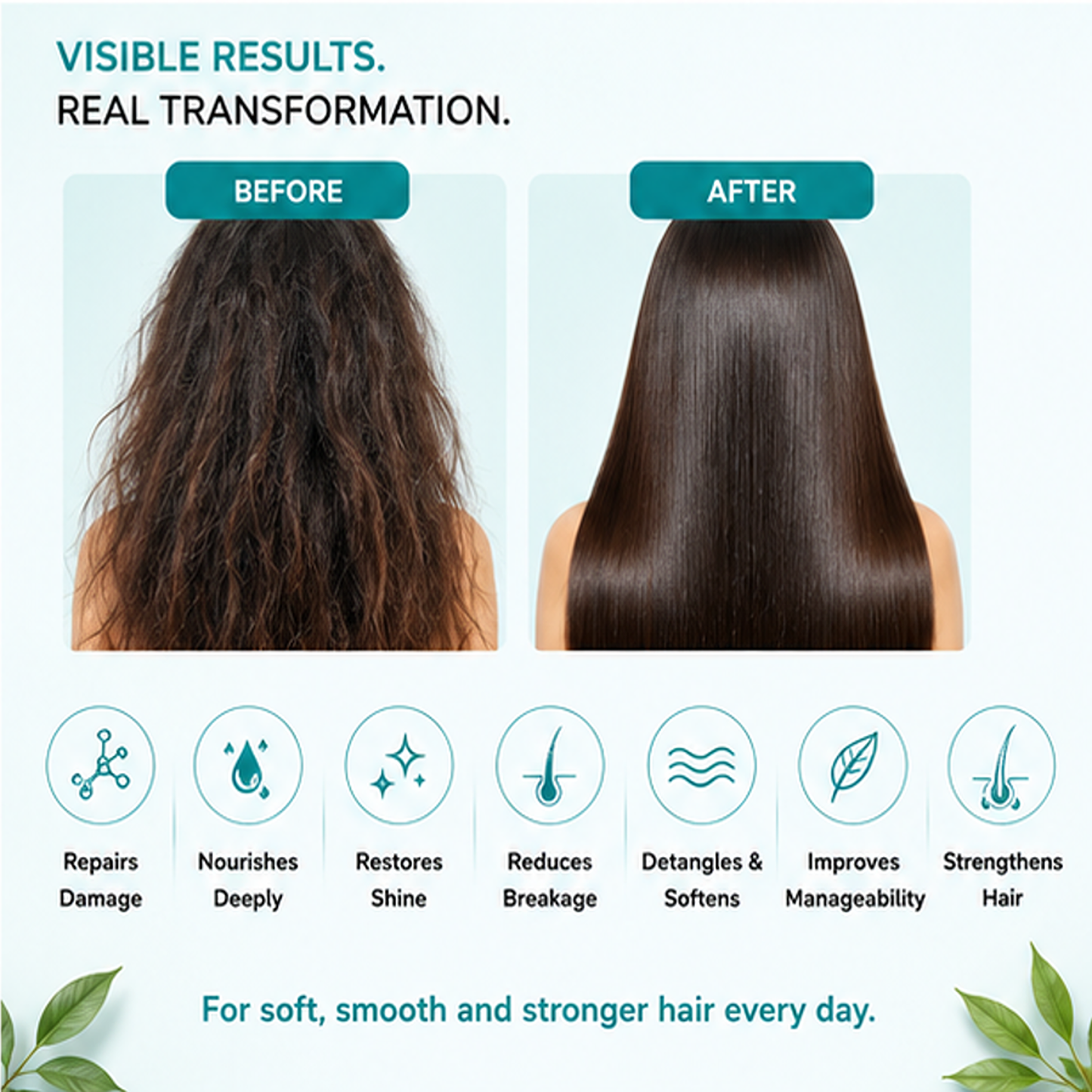 zalore™ 7-in-1 hair repair conditioner | nourish, smooth & strengthen hair | 200ml
