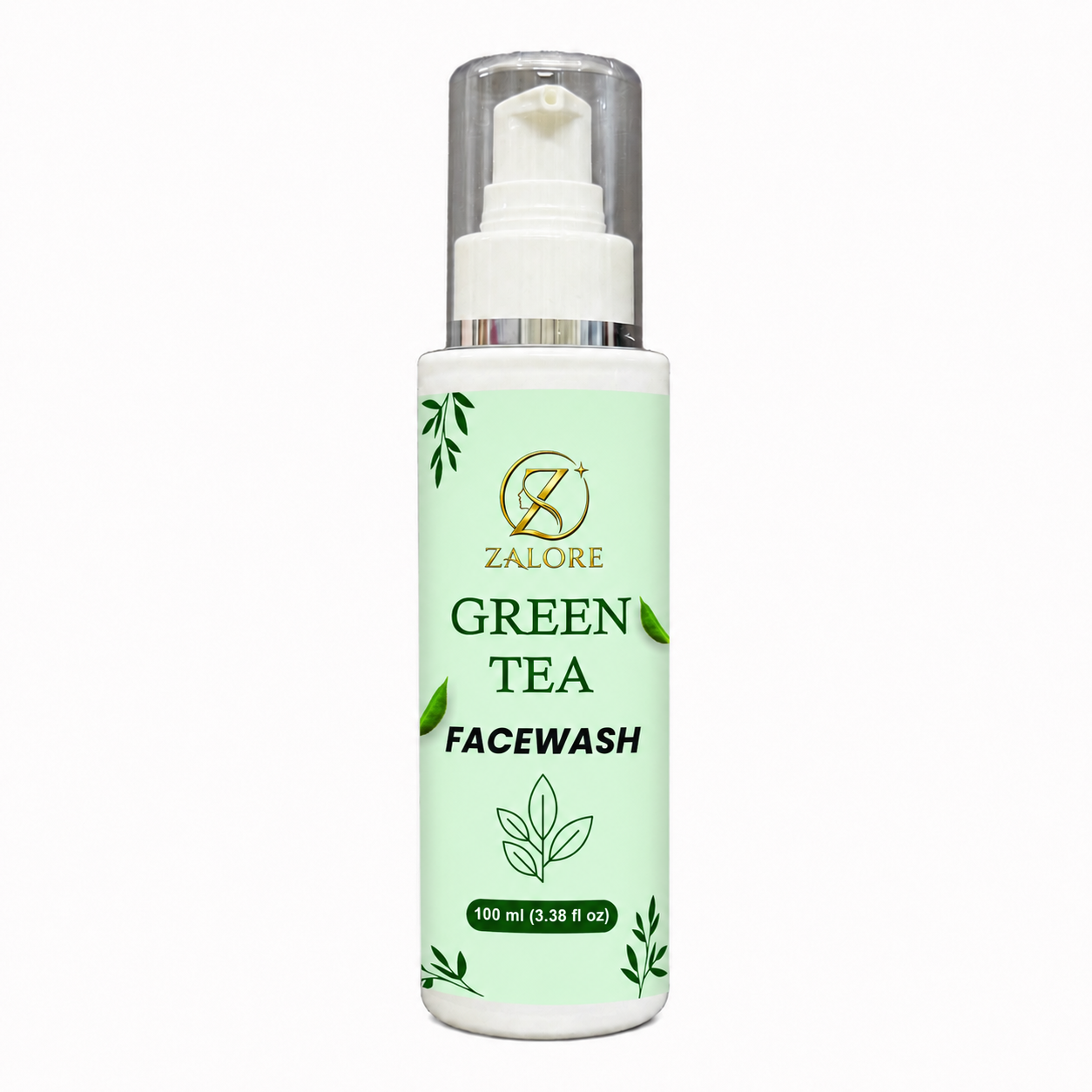 zalore™ green tea purifying face wash | deep cleanse & oil control | 100ml