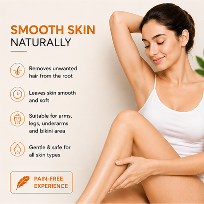 ZALORE™ Sandalwood Herbal Hair Removal Powder | Smooth & Silky Skin Care | 100g