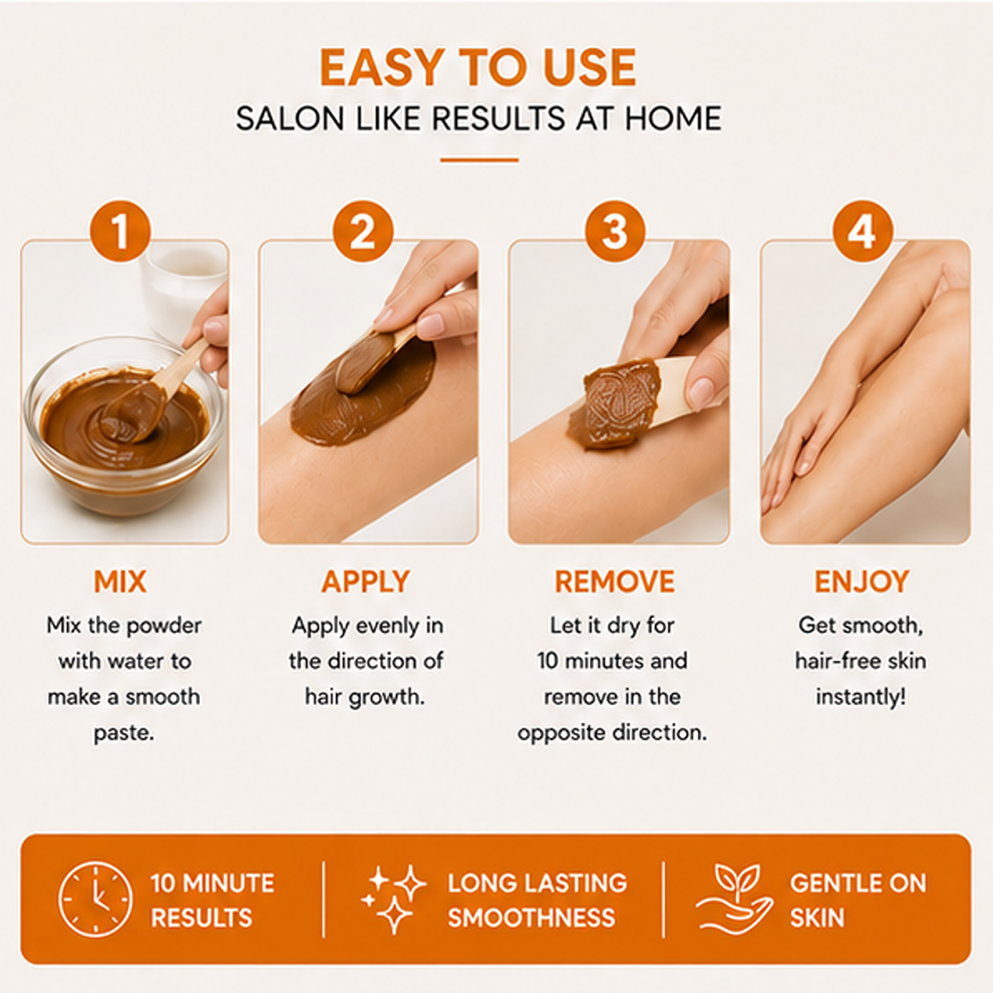zalore™ sandalwood herbal hair removal powder | smooth & silky skin care | 100g