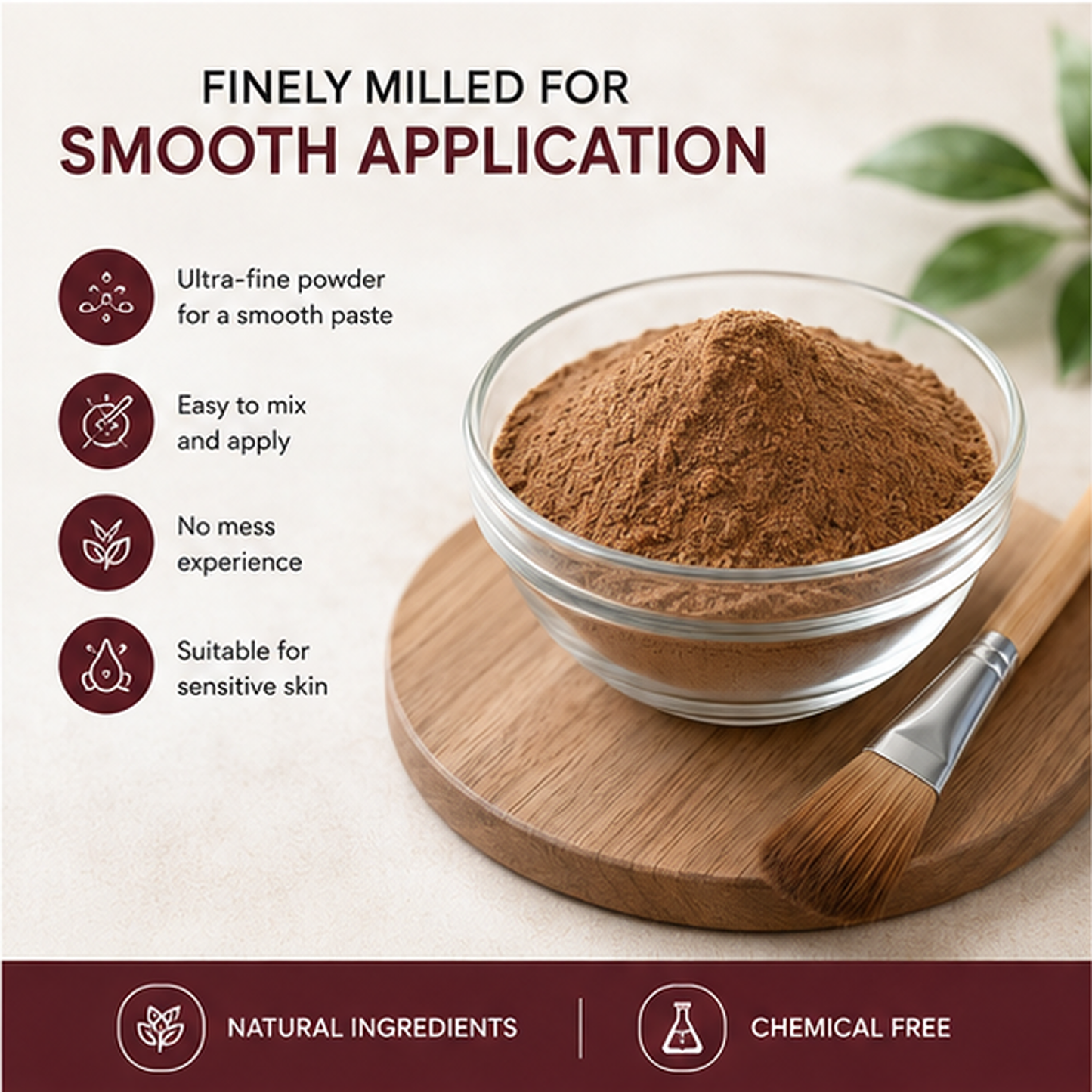 zalore™ chocolate herbal hair removal powder | smooth & silky skin care | 100g