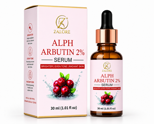 ZALORE™ Alpha Arbutin 2% Brightening Serum | Even Tone & Radiant Glow | 30ml