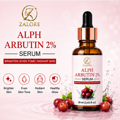 ZALORE™ Alpha Arbutin 2% Brightening Serum | Even Tone & Radiant Glow | 30ml