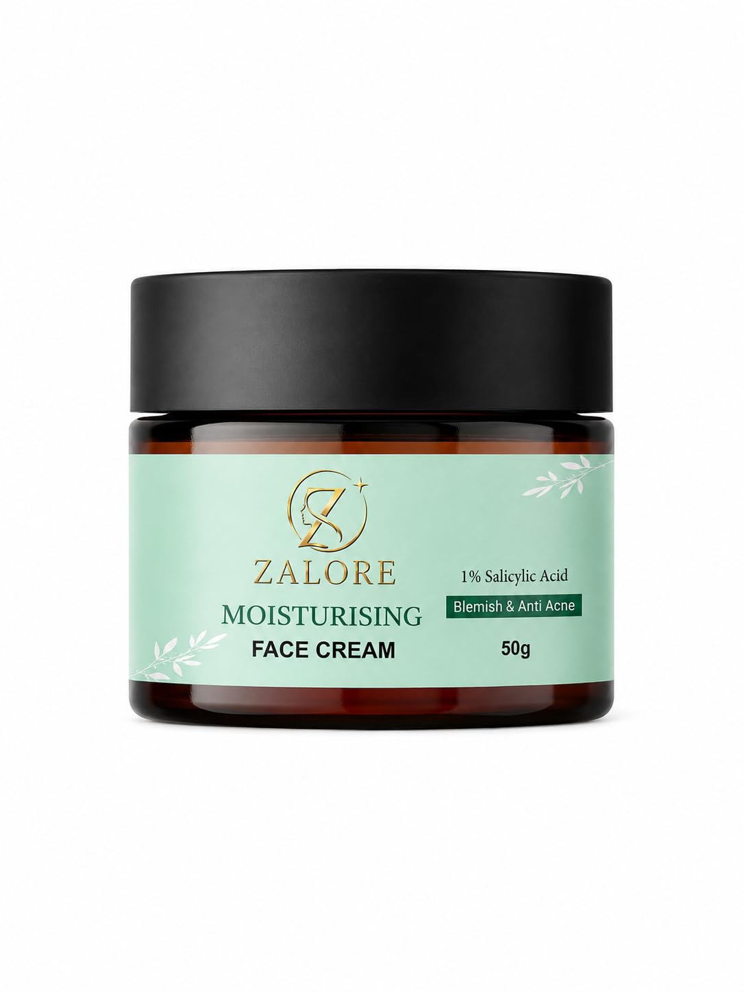 zalore™ salicylic acid moisturizing face cream | acne care & oil-balance hydration | 50g