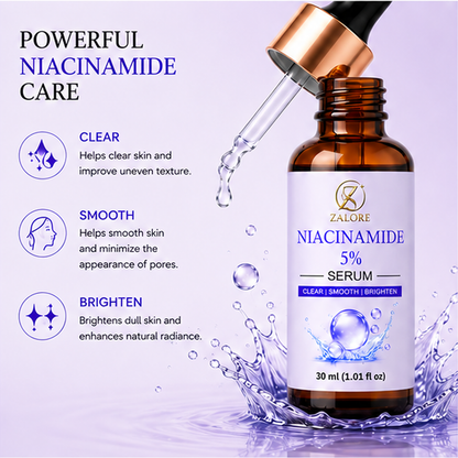 ZALORE™ Niacinamide 5% Balancing Serum | Even Tone & Radiant Glow | 30ml