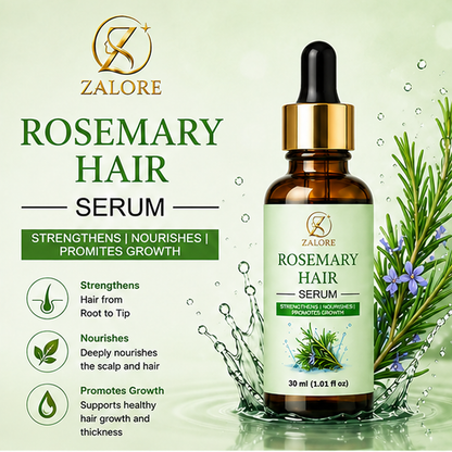 ZALORE™ Rosemary Hair Growth Serum | Strengthens, Nourishes & Revitalizes Hair | 30ml