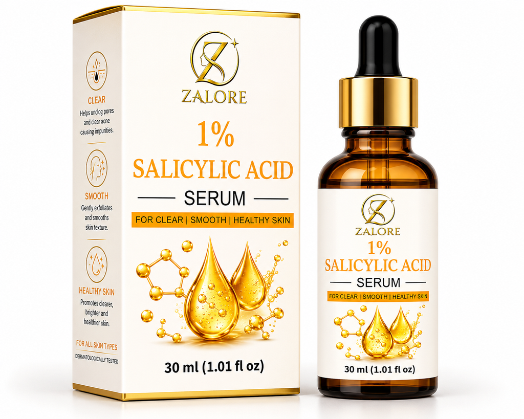 ZALORE 1% Salicylic Acid Serum | Acne Control & Pore Refining Face Serum | 30ml