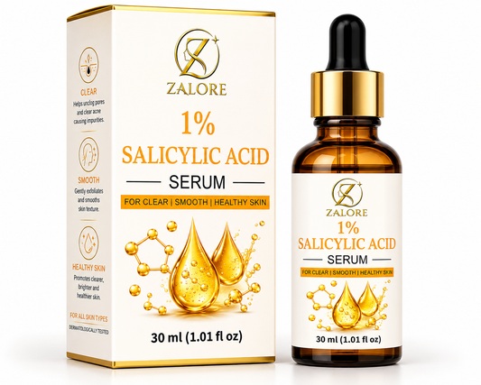 ZALORE™ 1% Salicylic Acid Clarifying Serum | Acne Control & Pore Refining Care | 30ml