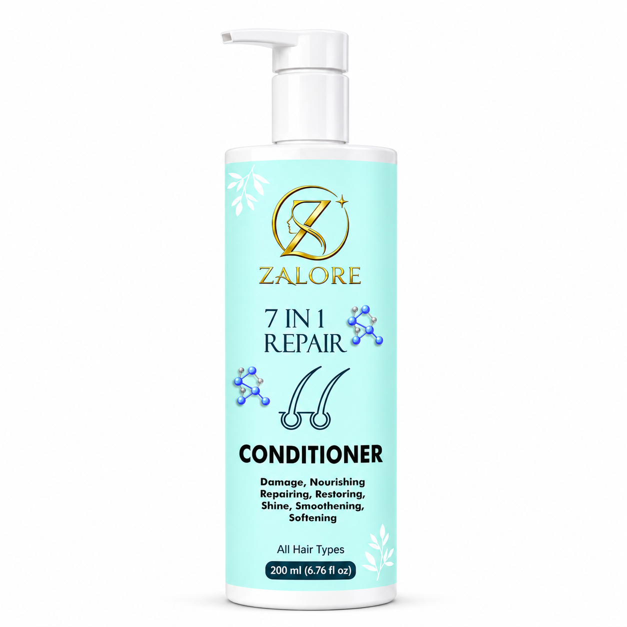 zalore™ 7-in-1 hair repair conditioner | nourish, smooth & strengthen hair | 200ml