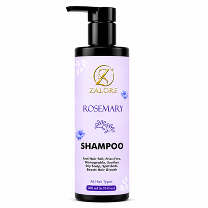 ZALORE™ Rosemary Hair Strength Shampoo | Scalp Care & Healthy Hair Support | 200ml