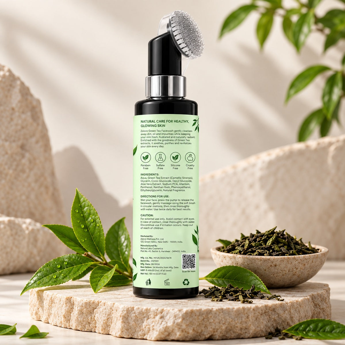 green tea oil control face wash | 150ml