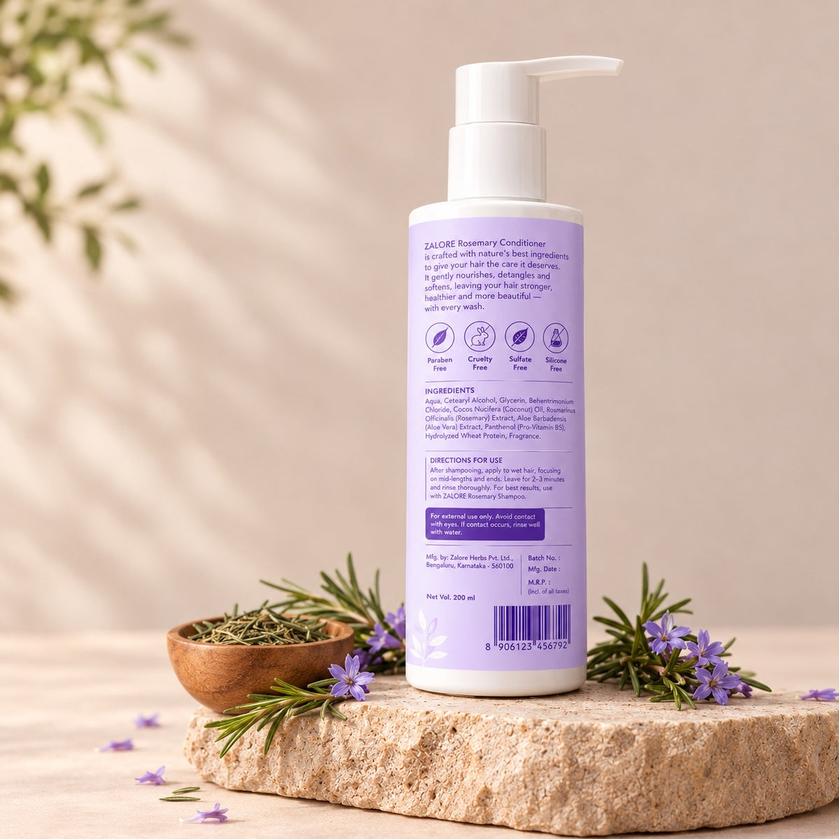 rosemary strengthening hair conditioner| 200ml