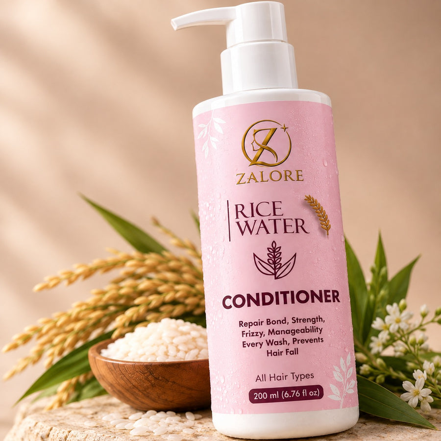 ZALORE™ Rice Water Nourishing Conditioner | Smooth, Soft & Silky Hair Care | 200ml