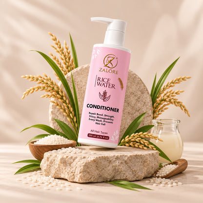 ZALORE™ Rice Water Nourishing Conditioner | Smooth, Soft & Silky Hair Care | 200ml