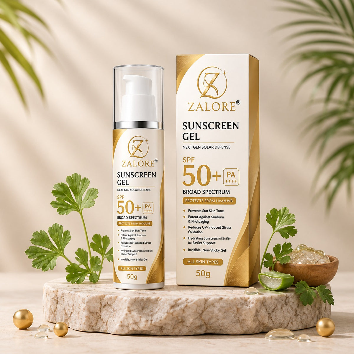 spf 50+ lightweight sunscreen gel | 50g
