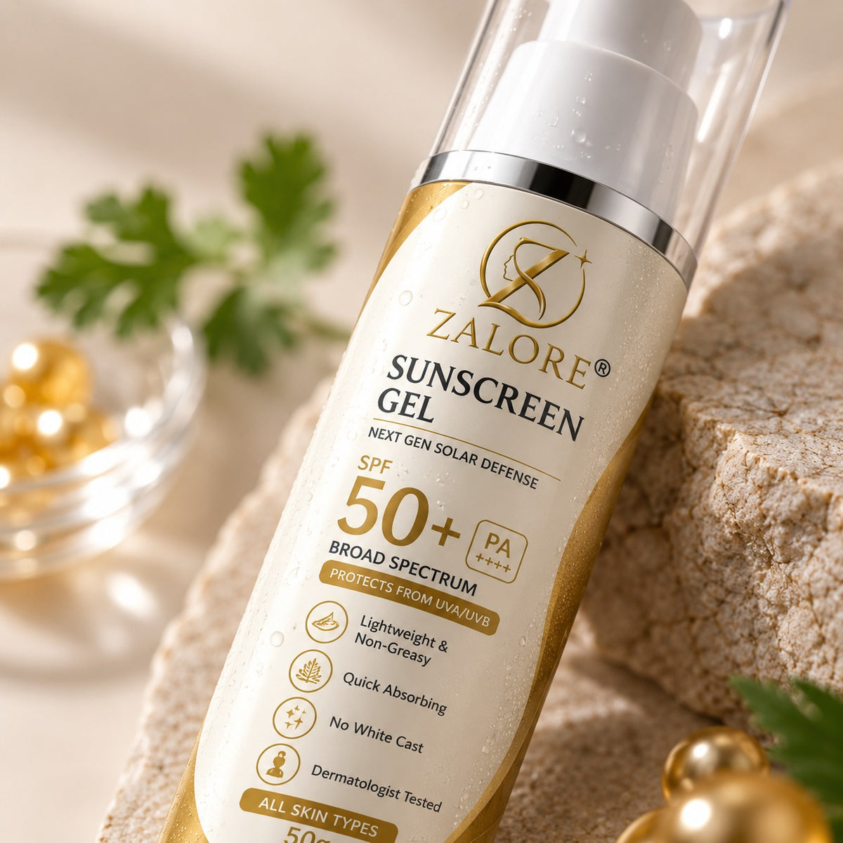spf 50+ lightweight sunscreen gel | 50g