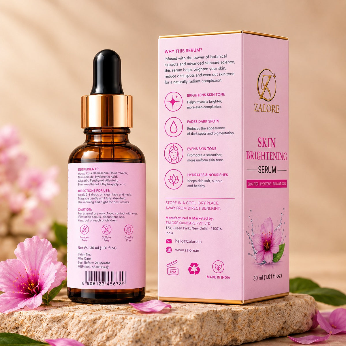 skin brightening face serum | suitable for all skin types 30ml