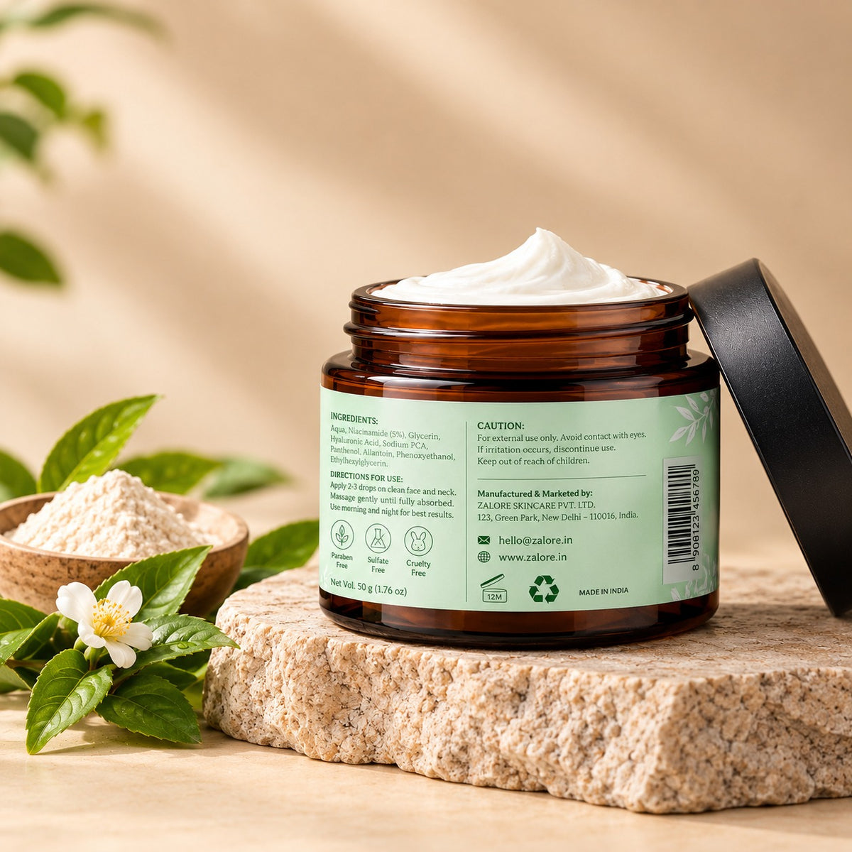 salicylic acid moisturizing face cream | acne care & oil-balance hydration | 50g