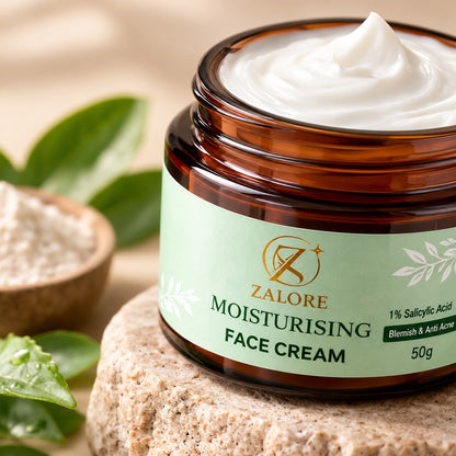 Salicylic Acid Moisturizing Face Cream | Acne Care & Oil-Balance Hydration | 50g