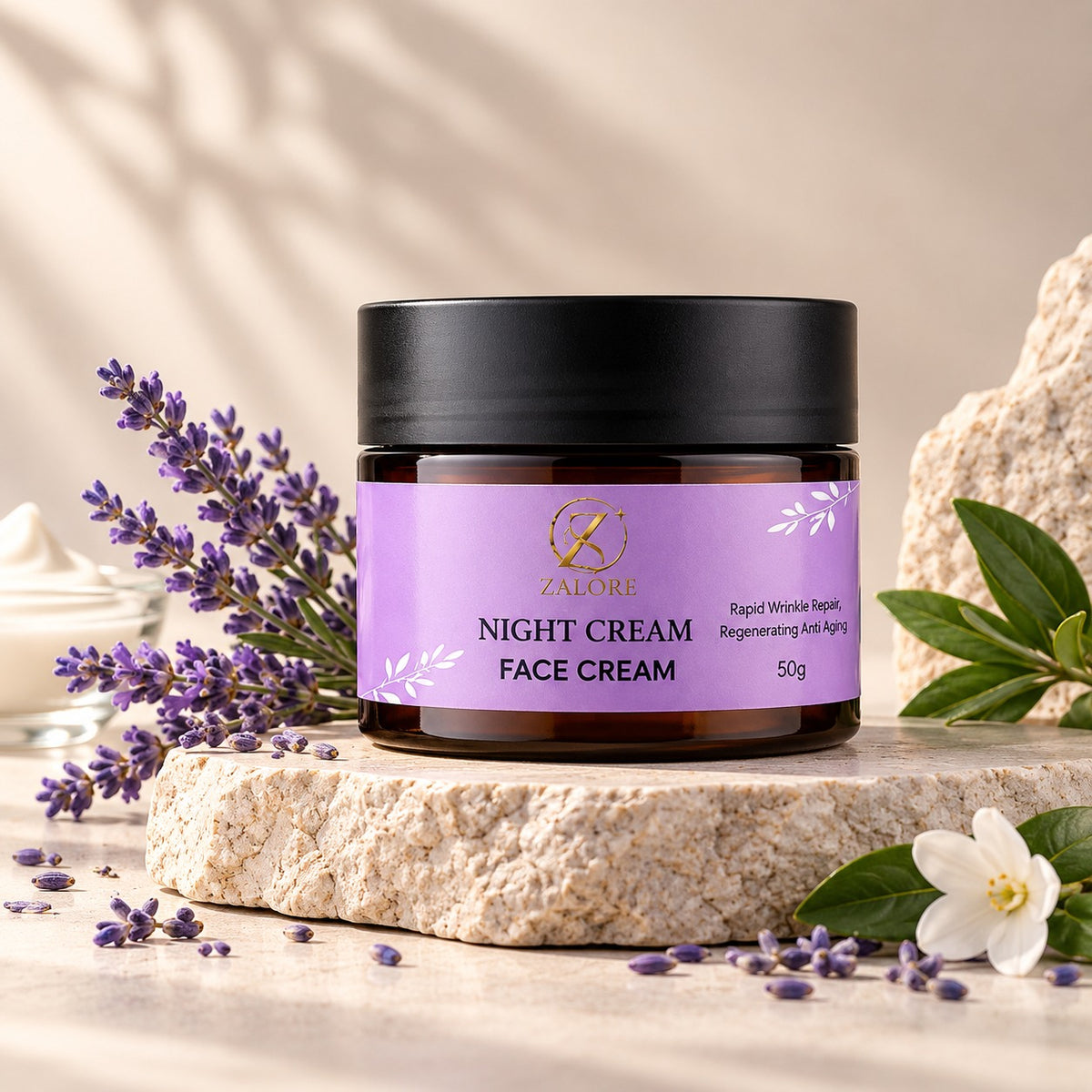overnight renewal night cream | deep hydration & skin nourishment | 50g