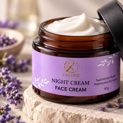 Overnight Renewal Night Cream | Deep Hydration & Skin Nourishment | 50g