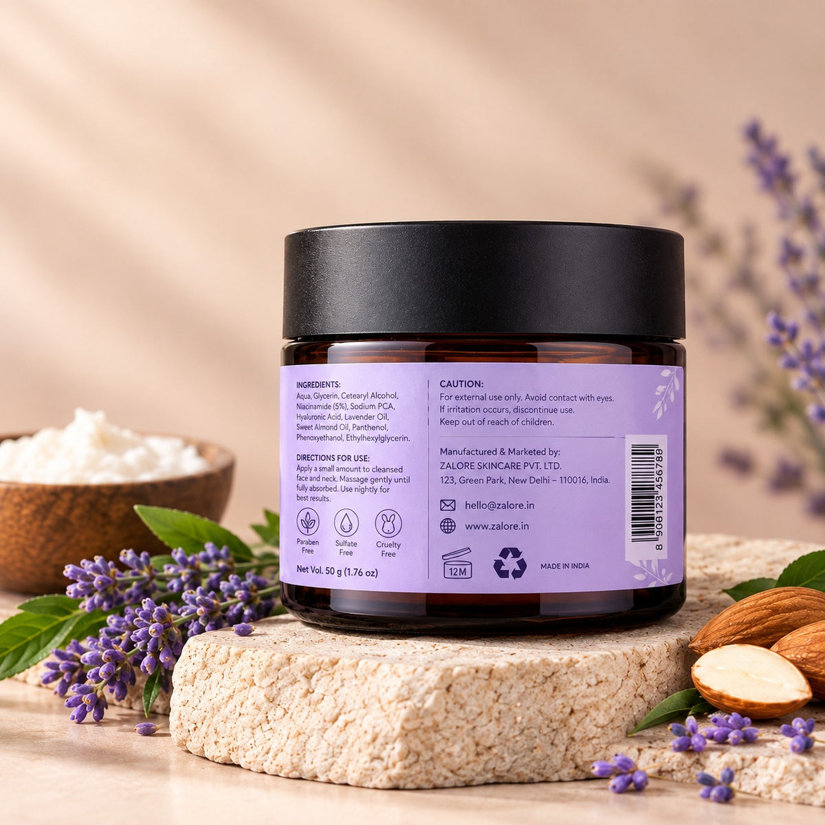 overnight renewal night cream | deep hydration & skin nourishment | 50g