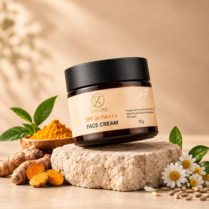SPF 30 PA+++ Face Cream – Lightweight UV Protection & Hydration, Non-Greasy, All Skin Types, 50g