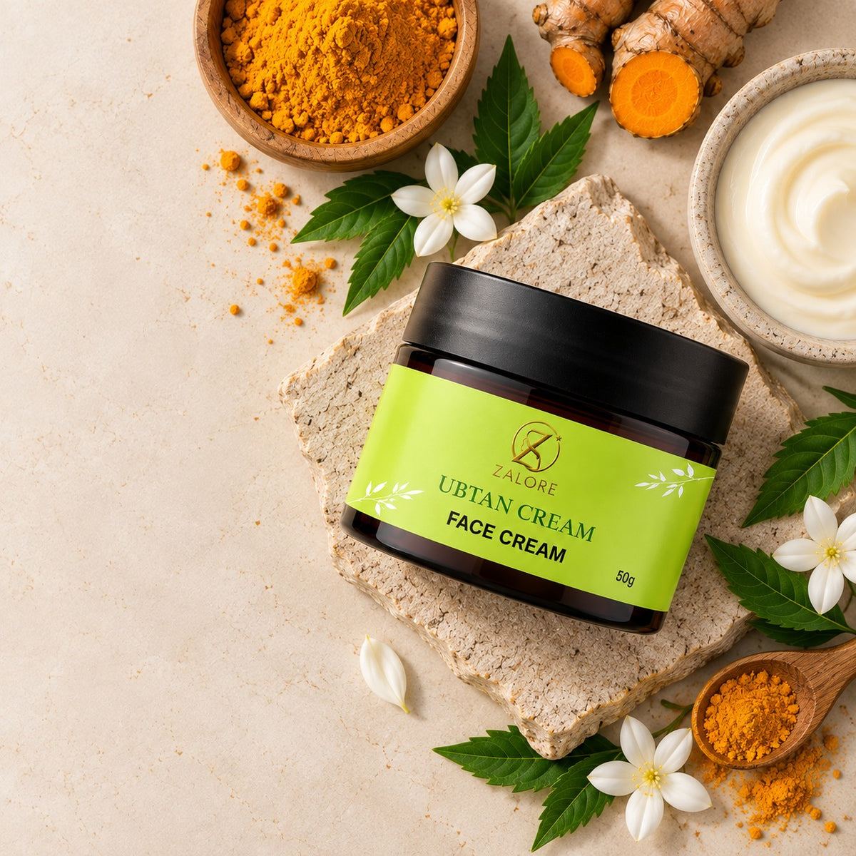 ubtan glow face cream | daily hydration & radiance care | 50g
